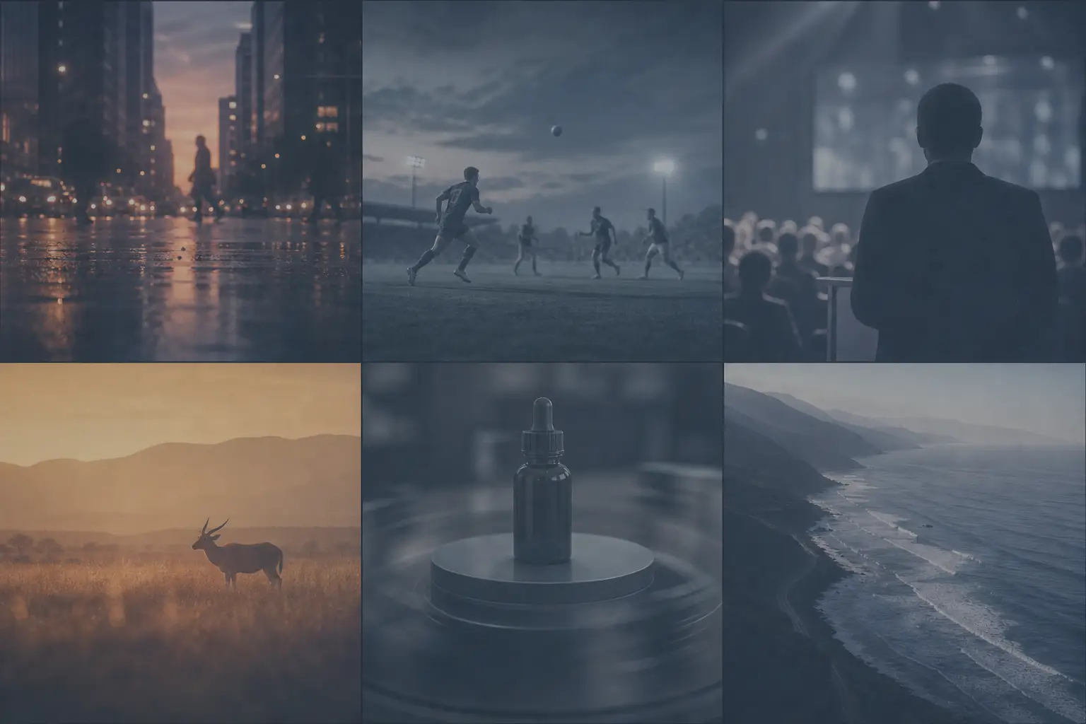 Generated video contact sheet background